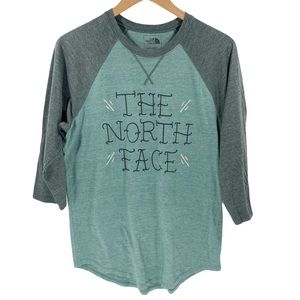 The North Face Men’s Colour Block Baseball Tee Raglan Cotton Blend Men’s Medium